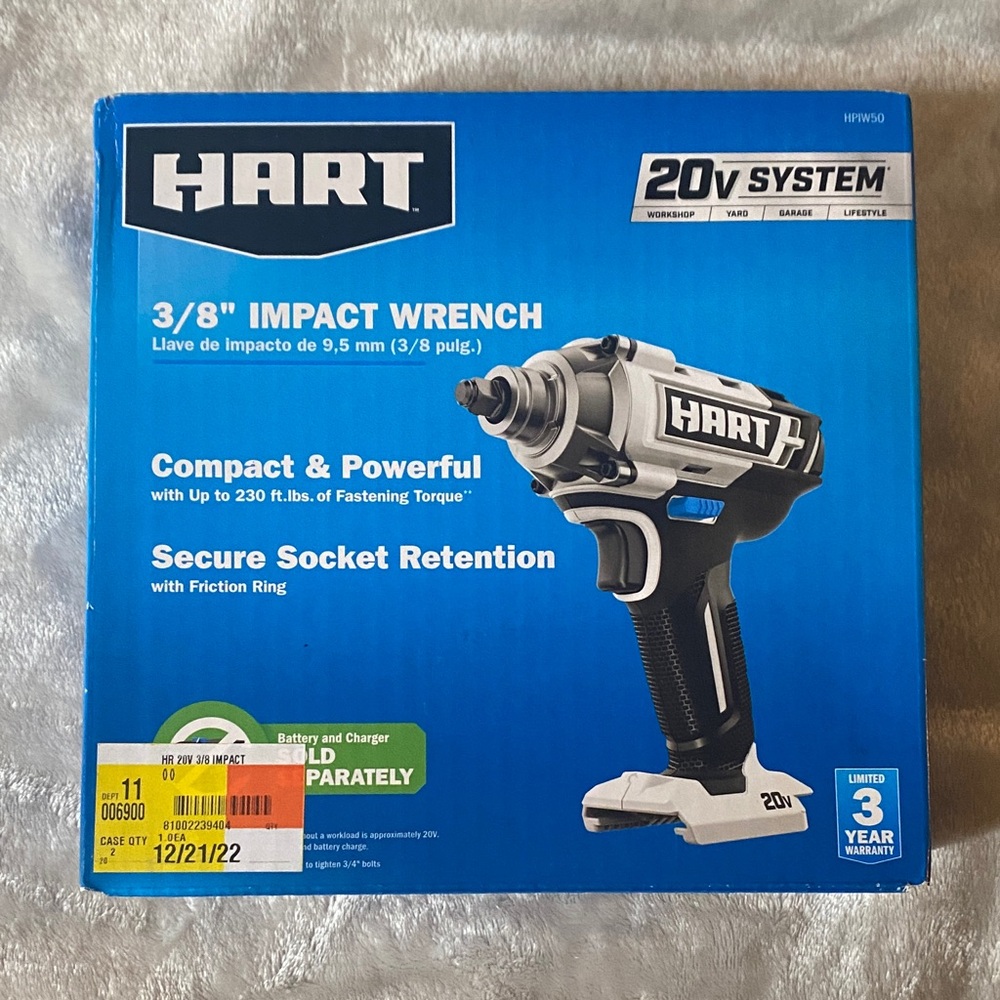 20V System 3/8" Impact Wrench